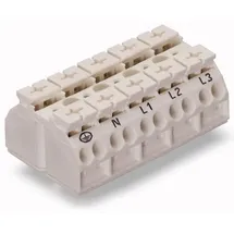 WAGO 862-9625 Geräteanschlussklemme Federklemme Weiß
