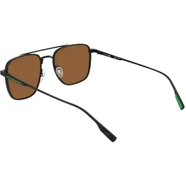 Lacoste L261s Unisex-Sonnenbrille Vollrand Pilot Metall-Gestell, schwarz