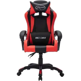 vidaXL Gaming-Stuhl mit RGB LED-Leuchten Rot Schwarz