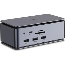 Lindy USB-C® Dockingstation DST-Pro USB4 integrierter Kartenleser, USB-C® Power Delivery