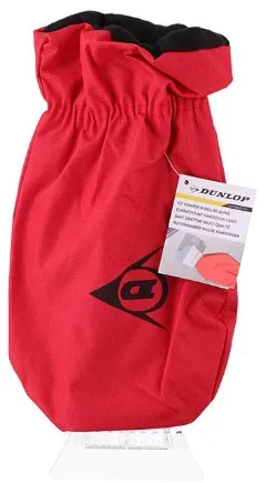 Roter Eiskratzer mit Handschuh — Dunlop