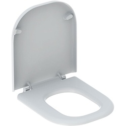 Geberit Renova Comfort WC-Sitz barrierefrei, eckiges Design, Bef. von unten ohne Absenkautomatik, Weiß 572830000