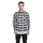 URBAN CLASSICS Flanellhemd Schwarz/Weiß L