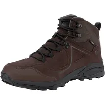 Jack Wolfskin Wanderschuh JACK WOLFSKIN "SUNSET HIKE TEXAPORE MID", Herren, Gr. 44, braun, Leder, Textil, Schuhe Wanderschuh, wasserdicht, Trekkingschuh