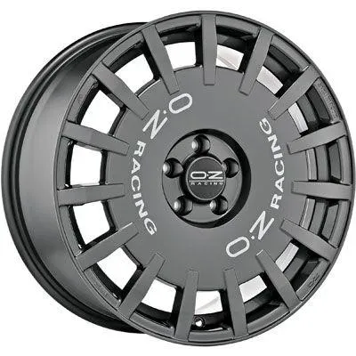 OZ RALLY RACING dark graphit + silver lettering 8.5Jx19 5x108 ET45