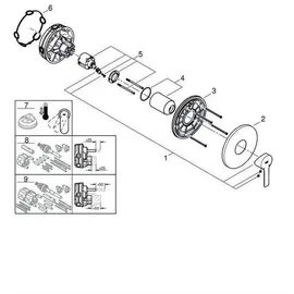 Grohe Lineare Einhand-Brausebatterie rund für 1 Verbraucher Supersteel 24063DC1