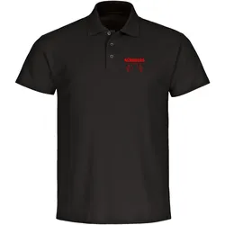 multifanshop Poloshirt - Nürnberg - Herzschlag - Druck rot - Polo