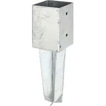 GAH Alberts Zaunpfosten 9 x 9 cm Grau/Feuerverzinkt