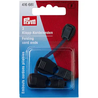 Prym Klapp-Kordelenden schwarz