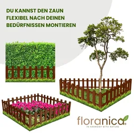 Floranica Beeteinfassung 100 x 20 cm 1 Stück Braun