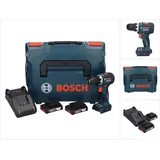 Bosch GSR 18V-90 C Professional Akku Bohrschrauber 18 V 64 Nm Brushless + 2x Akku 2,0 Ah + Ladegerät + L-Boxx