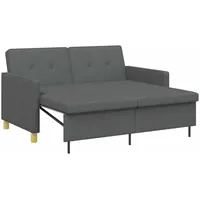 vidaXL Schlafcouch Stoff Ausziehbar Grau