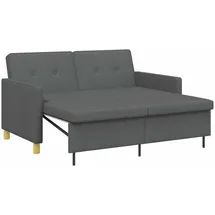 vidaXL Schlafcouch Stoff Ausziehbar Grau