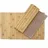 Mendler 2-teiliges Tischset HWC-E72, Platzdeckchen Tischmatte Platzset, Bambus abwaschbar flexibel 45x30cm