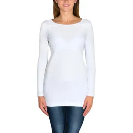 Alkato Langarmshirt Weiß L
