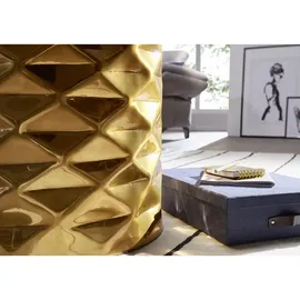 Wohnling Beistelltisch Aluminium gold 43,5 x 43,5 x 48,0 cm