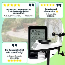 casativo Profi Funk-Wetterstation Solar 100m