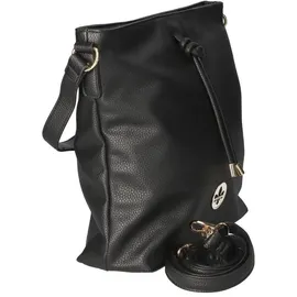 Rieker Damen H1514 Hobo Bag, Schwarz