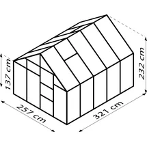 Vitavia Merkur 8300 Alu smaragd grün ESG 3 mm 8,3 m2