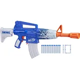 Nerf Fortnite Blue-Shock Blaster, 10-Dart Clip, 10 Elite-Nerf Darts, inklusive Bonuscode zum Freischalten des Beat Wrap im Spiel, motorisierter Dart-Blaster