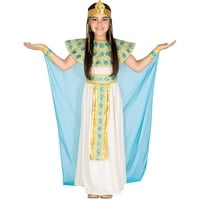 Mädchen Kostüm Cleopatra | Bezauberndes Kleid | inkl. Extravagantem Haarband + Handgelenkschmuck (5-7 Jahre | Nr. 300186)
