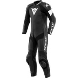 Dainese Tosa, Lederkombi 1tlg. perforiert - Schwarz/Schwarz/Weiß - 54