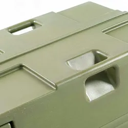 Stalgast Thermobox für 6x GN 1/1, (65 mm), Isolierung aus Polyurethanschaum, Khaki, 86 L, Frontlader