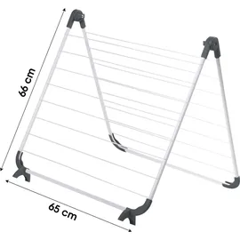 Spetebo Badewannen Wäscheständer 10 m weiß-grau