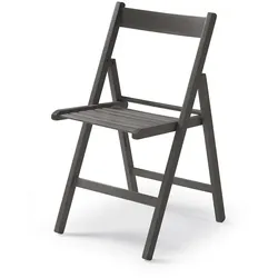 Yelloo - Stühle mod. LIBRO Farbe GRAU Klappbar Platzsparend Klappbar Massivholz Buche