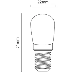 Alcapower T22 2W 4000K LED-Glühbirne