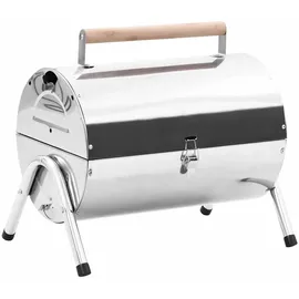 vidaXL Tragbarer Tisch-Holzkohlegrill 47852