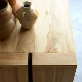 Tikamoon Buffet aus massivem Teakholz Eden 160 cm beige