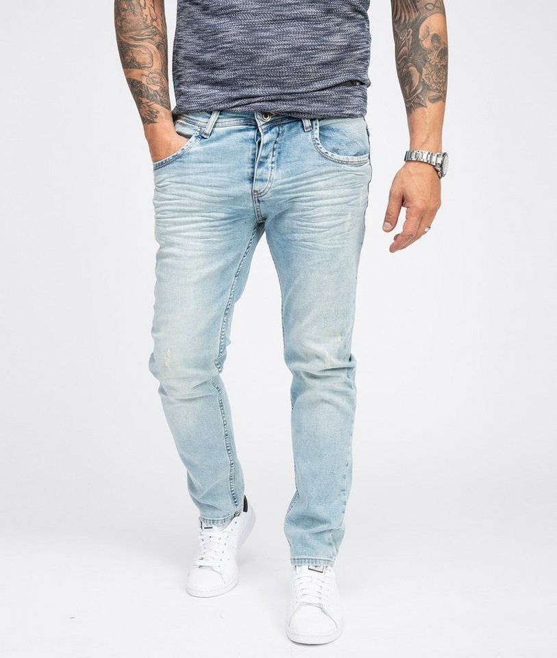 Rock Creek Regular-fit-Jeans Herren Jeans Regular Fit Hellblau RC-2109 blau 31