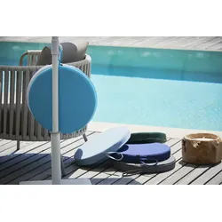 Sun Poolkissen rund aqua
