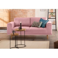 Home Affaire 2-Sitzer »Lasse«, im scandinavischem Stil mit Holzfüßen rosa