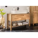 Home Affaire Waschbeckenunterschrank »Kaika«, Breite 100 cm, braun