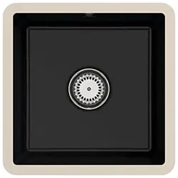 Villeroy und Boch Unterbauspüle 332501J0 mit Ablaufgarnitur und Handbetätigung, Chromit