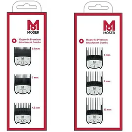 MOSER Premium Magnet Aufsteckkamm Set 1,5/3/4,5 mm