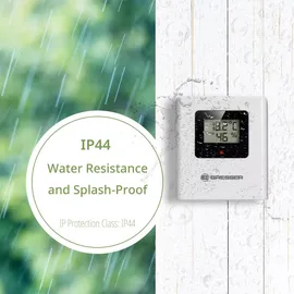 Bresser Farbwetterstation mit 3 Sensoren - Weiß