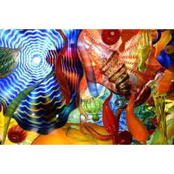 Fototapete PAPERMOON "Abstrakt", bunt, B:3,50m L:2,60m, Vlies, Tapeten
