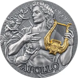 Götter und Helden: 2-oz-Silbermünze "Apollo"