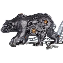 GILDE Skulptur Steampunk Bear