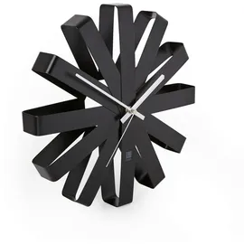 Umbra Ribbon Wanduhr 30,00 cm 12IN schwarz