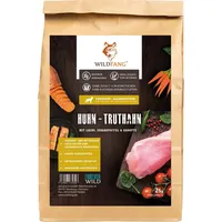 Wildfang Junior Premium Trockenfutter für Welpen mit 60% Huhn 2 kg, getreidefrei, glutenfrei, hypoallergen