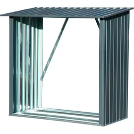 Dobar Kaminholzregal Madera Metall 163 x 83 x 154 cm Grau