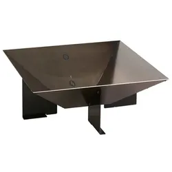 Wilk Feuerschale »Square«, BxTxH: 56 x 56 x 20 cm, Handarbeit aus Stahl - schwarz