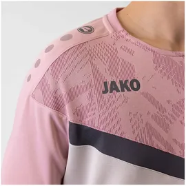 Jako T-Shirt Iconic - soft grey/dusky pink/anthra light