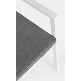 BIZZOTTO Helina Gartenstuhl 55 x 55 x 86 cm weiß stapelbar mit Armlehne