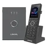 Linkvil W710P Schnurloses IP-Telefon, 3,5 mm Kopfhöreranschluss, HD-Lautsprecher, Bluetooth, Geräuschunterdrückung, Push-to-Talk-Taste