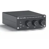 Fosi Audio TB10A 2 Kanal Stereo Audio Verstärker Empfänger Mini Hi-Fi Class D Vollverstärker 2.0CH für Heimlautsprecher 100W x2 mit Bass- und Höhenregler TPA3116